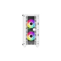 Deepcool CC360 WH ARGB, Mini Tower, PC, Weiß, micro ATX, Mini-ITX, ABS, Stahl, Gehärtetes Glas, Multi