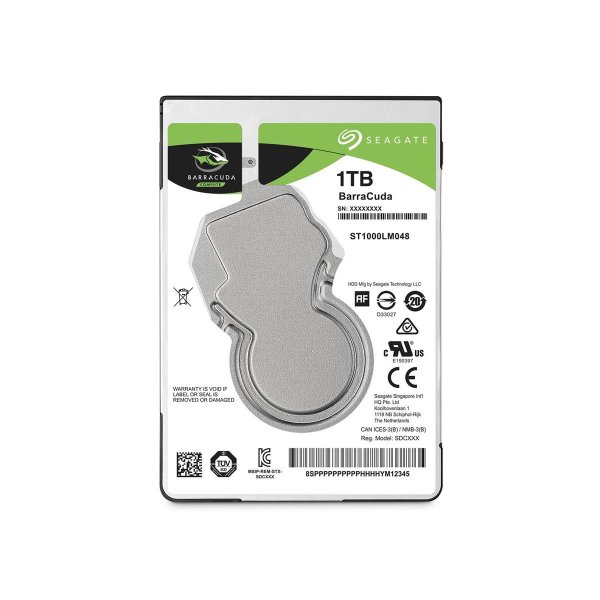 Seagate Barracuda 2.5", 2.5", 1 TB, 5400 RPM