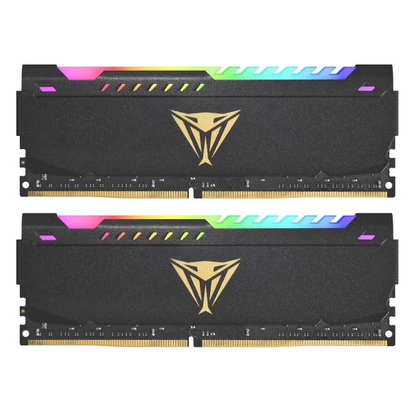 PATRIOT Memory Viper Steel RGB PVSR416G360C8K, 16 GB, 2 x 8 GB, DDR4, 3600 MHz, 288-pin DIMM