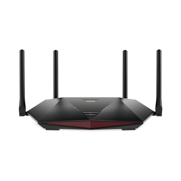 Netgear Nighthawk XR1000 WiFi 6 Gaming Router, Wi-Fi 6 (802.11ax), Dual-Band (2,4 GHz/5 GHz), Ethernet/LAN, Schwarz, Tabletop-Router