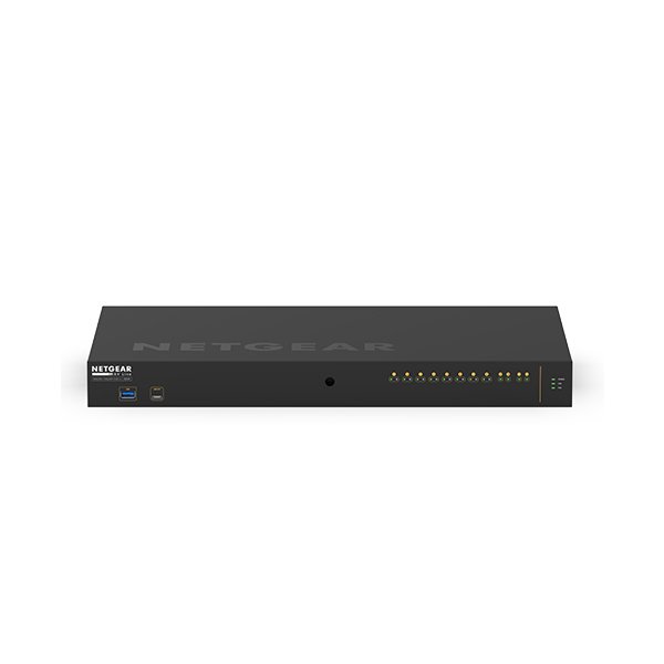 Netgear M4250-10G2XF-PoE++, Managed, L2/L3, Gigabit Ethernet (10/100/1000), Power over Ethernet (PoE), Rack-Einbau, 1U