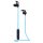 Manhattan Sound Science In-Ear Bluetooth-Sportheadset mit Leuchteffekt, Wasserfest, in-Ear-Design, omnidirektionales Mikrofon, integrierte Bedienelemente, integriertes, buntes LED-Licht, Kabellos, Anrufe/Musik, 19 g, Kopfhörer, Schwarz