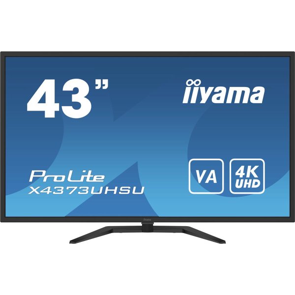 Iiyama ProLite X4373UHSU-B1, 108 cm (42.5"), 3840 x 2160 Pixel, 4K Ultra HD, 3 ms, Schwarz