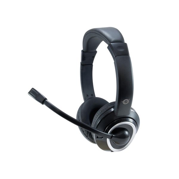 Conceptronic POLONA USB-Headset, Kabelgebunden, Anrufe/Musik, 42 - 17000 Hz, 175 g, Kopfhörer, Schwarz