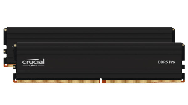 Crucial Pro, 48 GB, 2 x 24 GB, DDR5, 6000 MHz, 288-pin DIMM