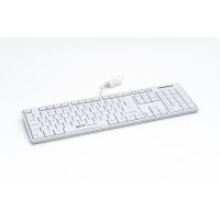 GETT TKL-105-GCQ-IP68-KGEH-WHITE-USB, Volle Größe (100%), Kabelgebunden, USB, Mechanischer Switch, QWERTZ, Weiß