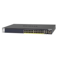 Netgear M4300-28G-PoE+, Managed, L2/L3/L4, 10G Ethernet (100/1000/10000), Power over Ethernet (PoE), Rack-Einbau, 1U