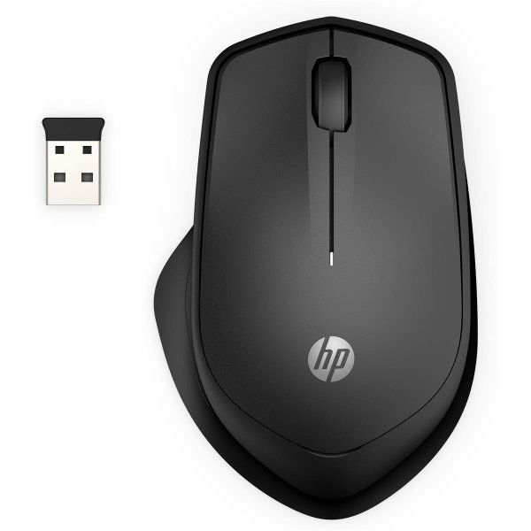 HP 280 Wireless-Maus, leise, rechts, Optisch, RF Wireless, Schwarz