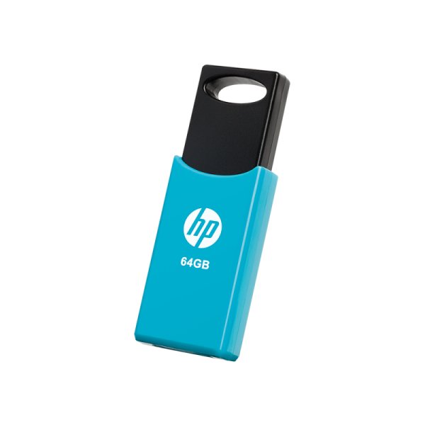 HP v212w, 64 GB, USB Typ-A, 2.0, 14 MB/s, Dia, Schwarz, Blau