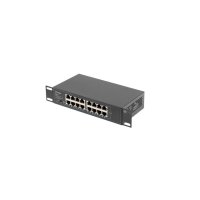 Lanberg RSGE-16, Unmanaged, Gigabit Ethernet (10/100/1000), Rack-Einbau, 1U