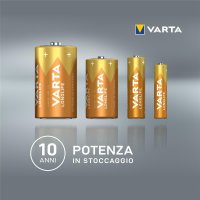 Varta 04103, Einwegbatterie, AAA, Alkali, 1,5 V, 8 Stück(e), Gold, Gelb