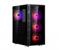 Spire VISION 7025 RGB, Midi Tower, PC, Schwarz, ATX,...