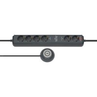 Brennenstuhl Eco-Line Comfort Switch, 2 m, Anthrazit, 6...