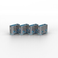 Lindy 40462, Schnittstellenblockierung, USB Typ-A, Blau,...