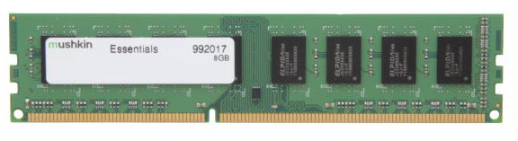 Mushkin DIMM 8GB DDR3 Essentials, 8 GB, 1 x 8 GB, DDR3, 1333 MHz, 240-pin DIMM