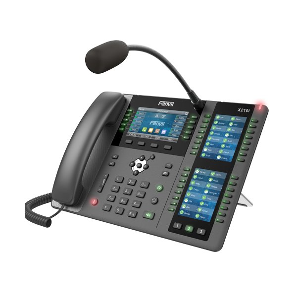 Fanvil X210i, IP-Telefon, Schwarz, Grau, Kabelgebundenes Mobilteil, Im Band, Out-of band, SIP-Info, 20 Zeilen, 2000 Eintragungen