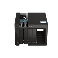 QNAP TS-453E-8G, NAS, Tower, Intel® Celeron®, J6412, 6 TB, Schwarz