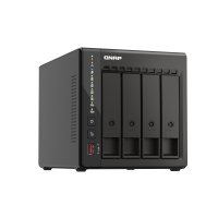 QNAP TS-453E-8G, NAS, Tower, Intel® Celeron®, J6412, 6 TB, Schwarz