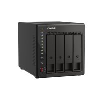 QNAP TS-453E-8G, NAS, Tower, Intel® Celeron®, J6412, 6 TB, Schwarz