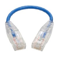 Tripp N201-S8N-BL, 0,2 m, Cat6, U/UTP (UTP), RJ-45, RJ-45