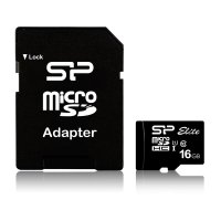 Silicon Power Elite, 16 GB, MicroSDHC, Klasse 10, UHS-I,...