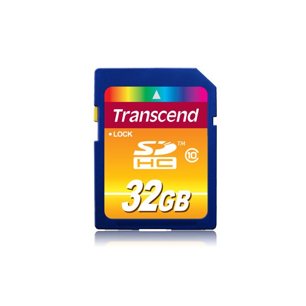 Transcend TS32GSDHC10, 32 GB, SDHC, Klasse 10, NAND, 30 MB/s, Schwarz