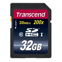 Transcend TS32GSDHC10, 32 GB, SDHC, Klasse 10, NAND, 30...