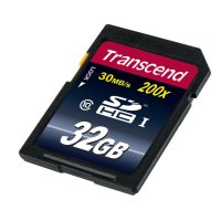 Transcend TS32GSDHC10, 32 GB, SDHC, Klasse 10, NAND, 30 MB/s, Schwarz