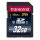 Transcend TS32GSDHC10, 32 GB, SDHC, Klasse 10, NAND, 30 MB/s, Schwarz