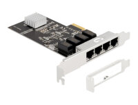 Delock PCI Express x4 Karte 4 x RJ45 Gigabit LAN RTL8111,...