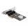 Delock PCI Express x4 Karte 4 x RJ45 Gigabit LAN RTL8111, PCIe, RJ-45, PCIe 2.0, Silber, PC, Windows 10, Windows 11, Windows 8.1