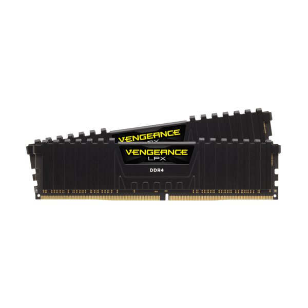 Corsair Vengeance LPX CMK16GX4M2Z2933C16, 16 GB, 2 x 8 GB, DDR4, 2933 MHz, 288-pin DIMM, Schwarz