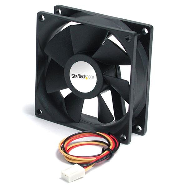 StarTech.com 60mm Gehäuselüfter - Lüfter für PC Gehäuse mit 3-pin Molex Stecker, Ventilator, 6 cm, 4500 RPM, 28 dB, 21,46 cfm, Schwarz