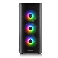 Thermaltake V250 TG ARGB, Midi Tower, PC, Schwarz, ATX, micro ATX, Mini-ITX, SPCC, Gaming