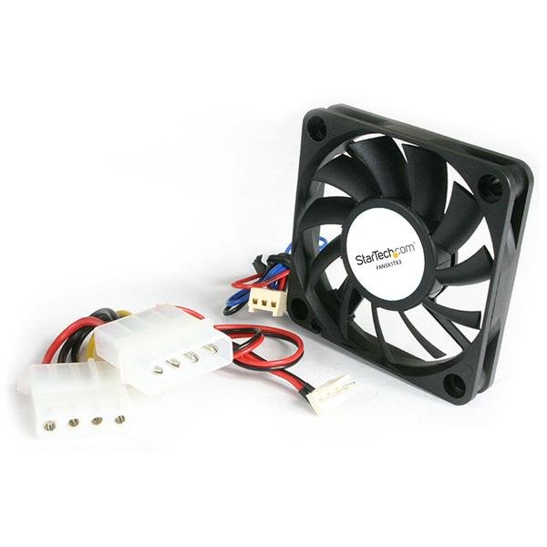 StarTech.com FAN5X1TX3, Ventilator, 5 cm, 4500 RPM, 23 dB, 8,63 cfm, Schwarz