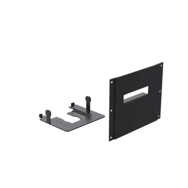 Ergonomic Solutions SpacePole Kiosk & Signage SPK610, POS-Seitenbefestigung, Schwarz, Metall, Star TSP143, 190 mm, 144 mm