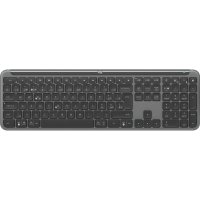 Logitech MK950 Signature for Business, Kabellos, RF Wireless + Bluetooth, Scherenschalter, QWERTZ, Graphit, Maus enthalten