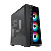 Cooler Master MasterBox 520, Midi Tower, PC, Schwarz, ATX, micro ATX, SSI CEB, Mini-ITX, EATX, Acrylnitril-Butadien-Styrol (ABS), Gehärtetes Glas, Stahl, Multi