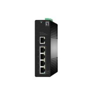 LevelOne Hilbert 5-Port Industrial Gigabit PoE Smart Lite...