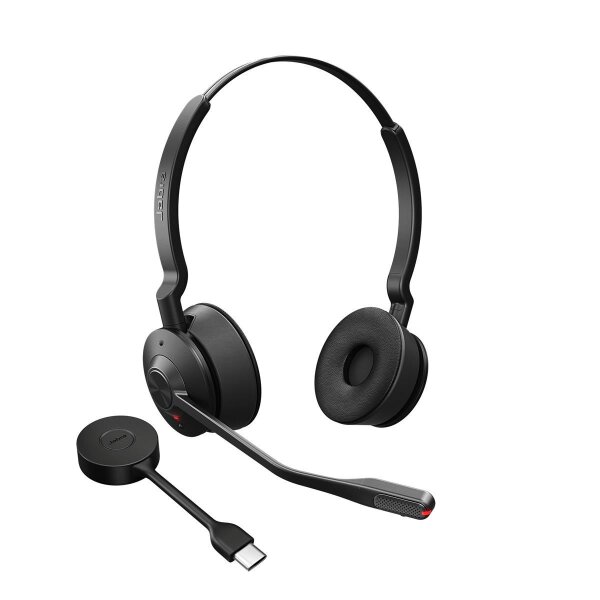 Jabra Engage 55 MS Stereo, Kabellos, Büro/Callcenter, 83 g, Kopfhörer, Schwarz