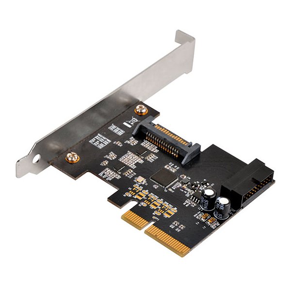 SilverStone ECU04-E, PCIe, USB 3.2 Gen 1 (3.1 Gen 1), Niedriges Profil, PCIe 2.0, 10 Gbit/s