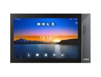 Fanvil i57A, 25,6 cm (10.1 Zoll), LCD, 1280 x 600 Pixel, Edelstahl, Schwarz, Tasten, Horizontal