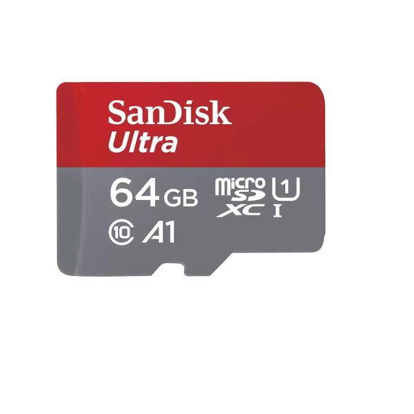 SanDisk Ultra, 64 GB, MicroSDXC, Klasse 10, UHS-I, Class 1 (U1), Magnetsicher, Schockresistent, Temperaturbeständig, Wasserdicht, Röntgensicher