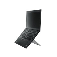 R-Go Tools Laptopständer R-Go Riser Attachable, verstellbar, integriert auf Ihrem Laptop, Aluminium, schwarz, Schwarz, Aluminium, 25,4 cm (10"), 55,9 cm (22"), 5 kg, 85 - 65 mm