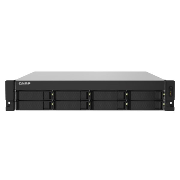 QNAP TS-832PXU, NAS, Rack (2U), Annapurna Labs, AL324, Aluminium, Schwarz