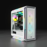 Corsair iCUE 5000T RGB, Midi Tower, PC, Weiß, ATX, EATX, micro ATX, Gaming, Multi