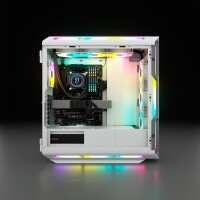 Corsair iCUE 5000T RGB, Midi Tower, PC, Weiß, ATX, EATX, micro ATX, Gaming, Multi