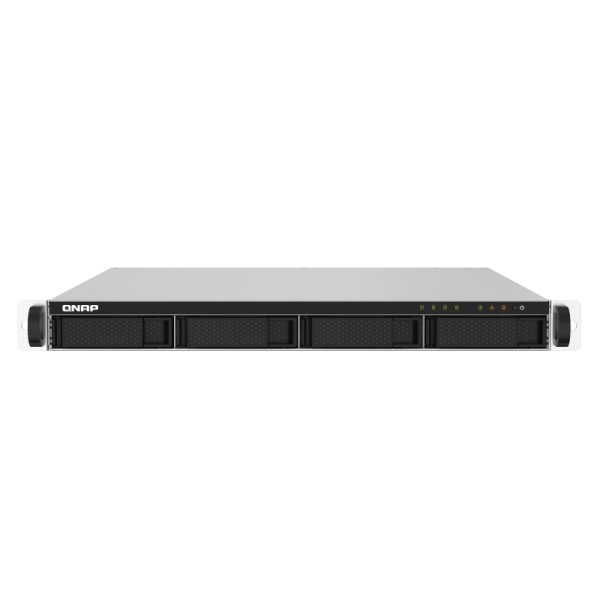 QNAP TS-432PXU-RP, NAS, Rack (1U), Annapurna Labs, AL324, 12 TB, Aluminium, Schwarz