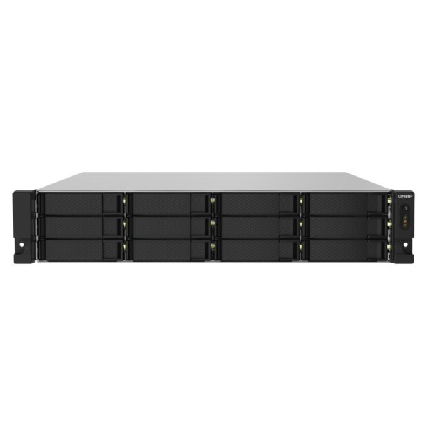 QNAP TS-1232PXU-RP, NAS, Rack (2U), Annapurna Labs, AL324, Schwarz