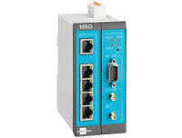 Insys Microelectronics MoRoS icom MRO-L200, LTE-Router, Ethernet-WAN, 10 Gigabit Ethernet, 100 Gigabit Ethernet, Blau, Grau, Weiß